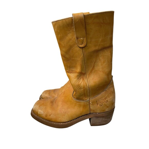 Landis Other - Vintage Landis Light Brown Leather Campus Western Boots Men’s Size 10 USA Cowboy